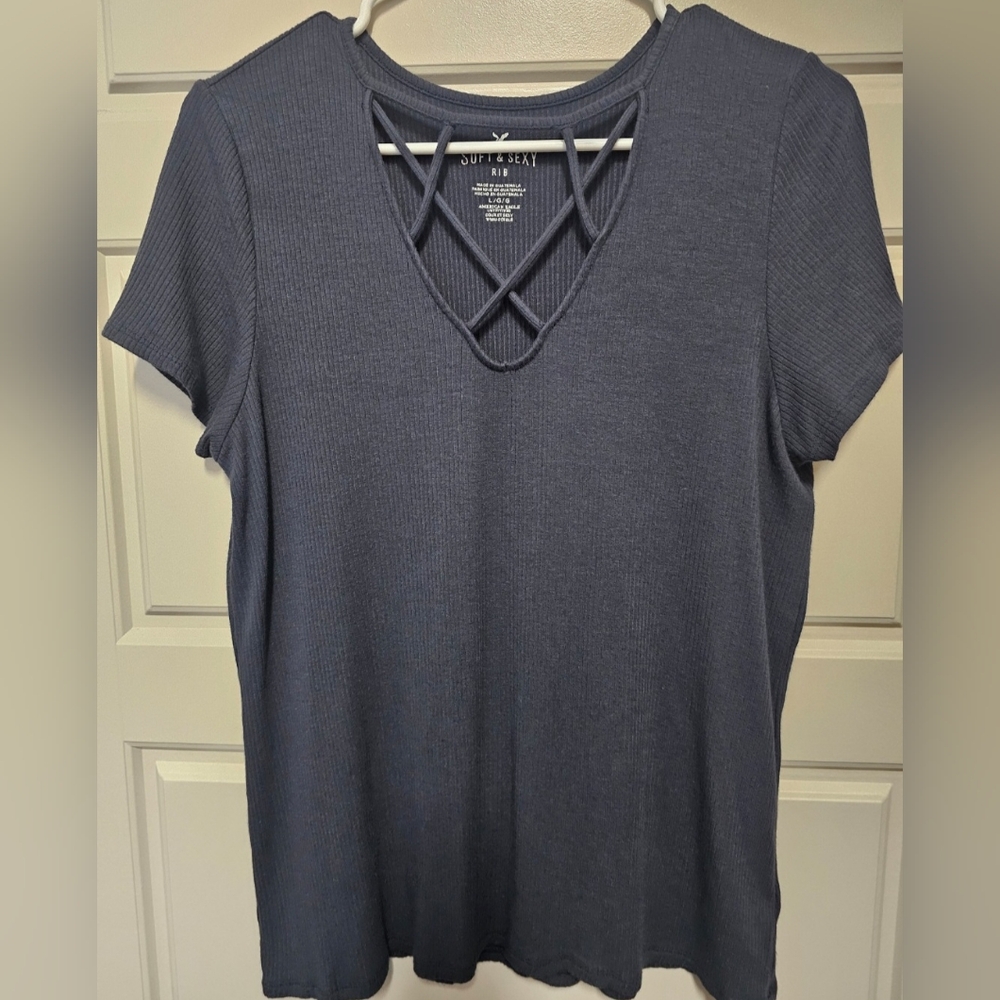 American Eagle Soft & Sexy Rib Tee